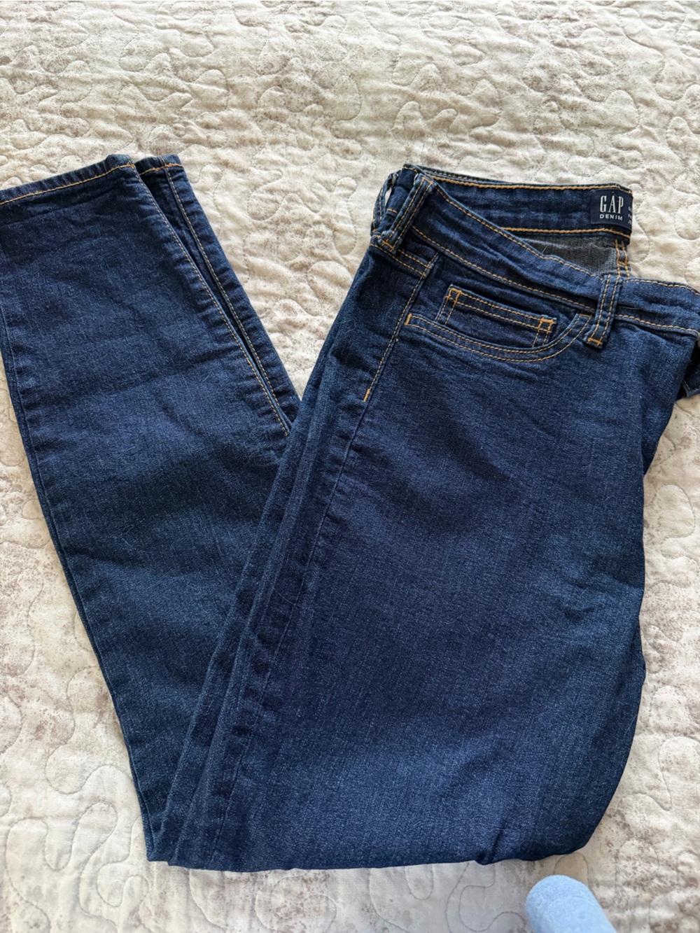 GAP Women’s Dark Blue Straight-Leg Jeans Jeggings